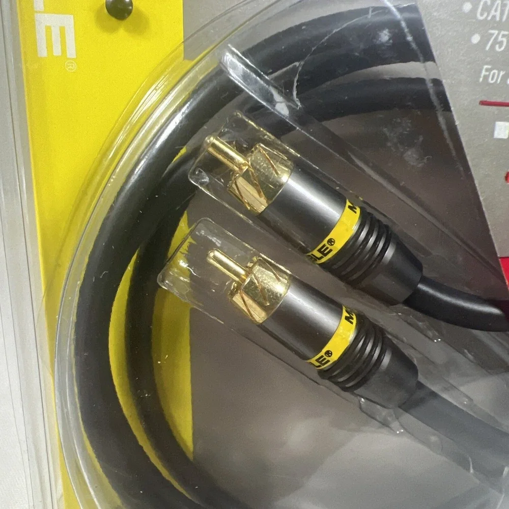 Monster Video Cable 2 Interconnect Cable 4m/13.1 ft, F-Pin CATV 75 RF Antenna